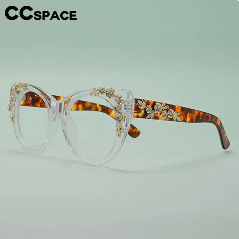 CCspace Women's Full Rim Cat Eye Plastic Reading Glasses R57091 Reading Glasses CCspace