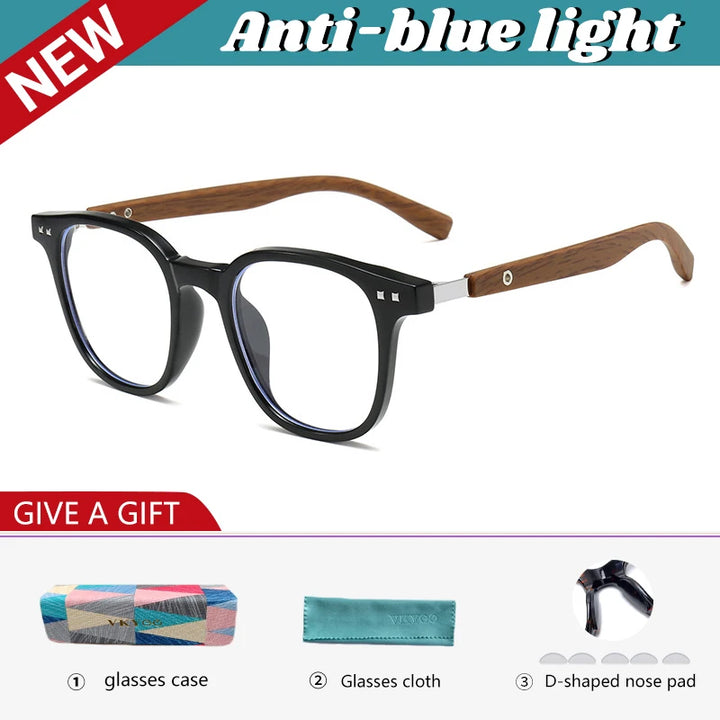 Vicky Unisex Full Rim Square Tr 90 Alloy Reading Glasses 622503