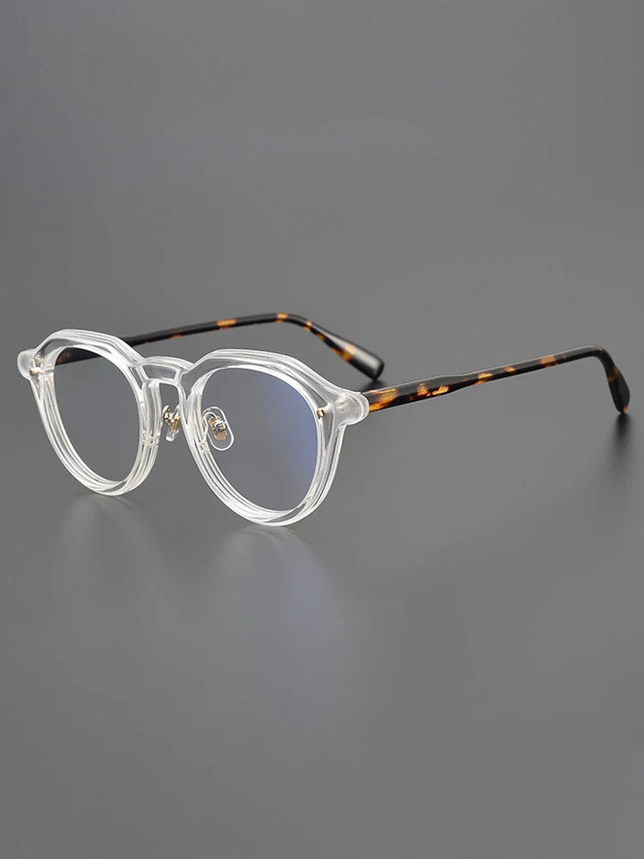 Nobler Unisex Full Rim Round Thick Acetate Eyeglasses P271 Full Rim Nobler   