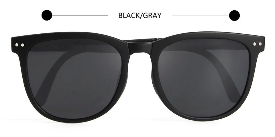 Esnbie Unisex Full Rim Square Acetate Polarized Folding Sunglasses 230135