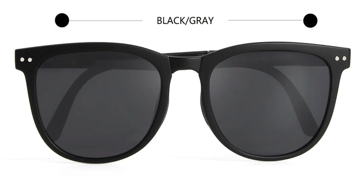 Esnbie Unisex Full Rim Square Acetate Polarized Folding Sunglasses 230135