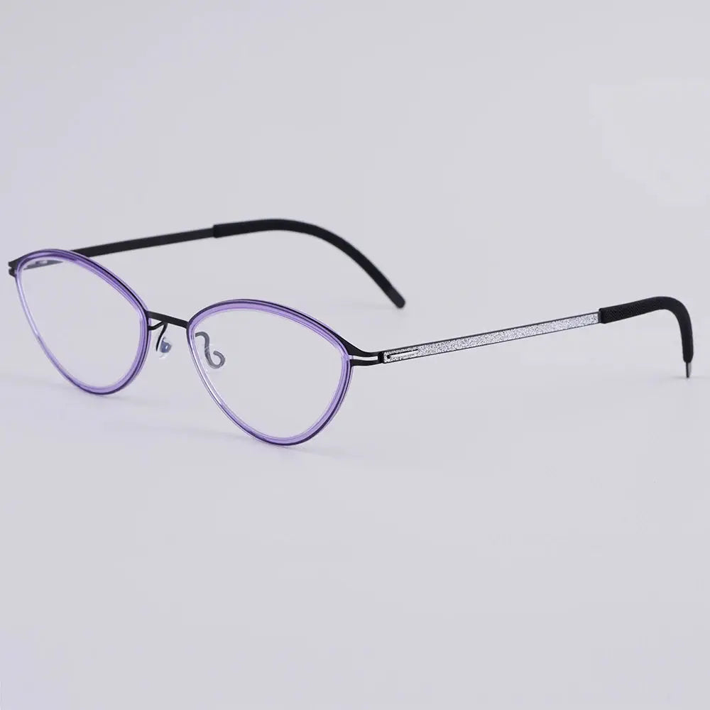 Bobbie 465652 Women’s 133mm Full Rim Oval Titanium Frames FuzWeb