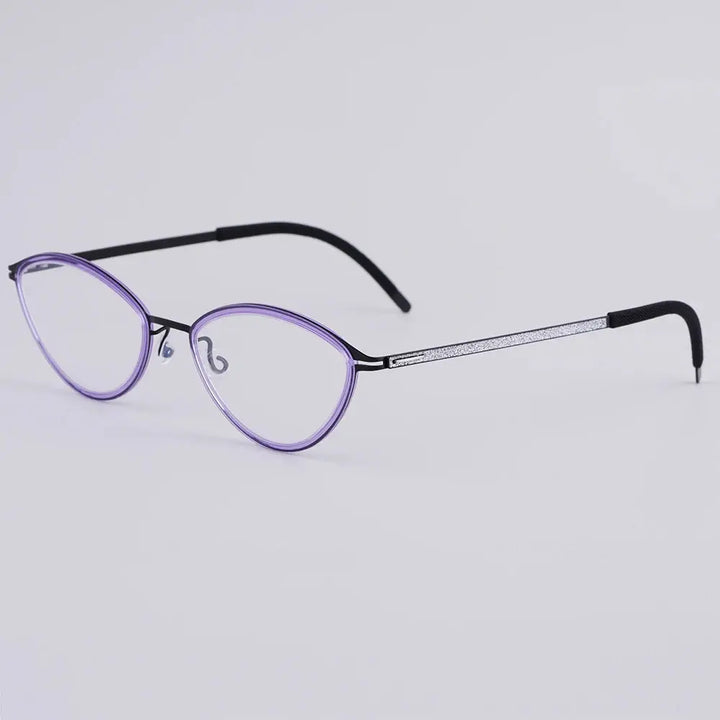 Bobbie 465652 Women’s 133mm Full Rim Oval Titanium Frames FuzWeb