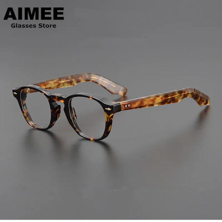 Aimee Unisex Full Rim Oval Round Thick Acetate Eyeglasses 101313 Full Rim Aimee   