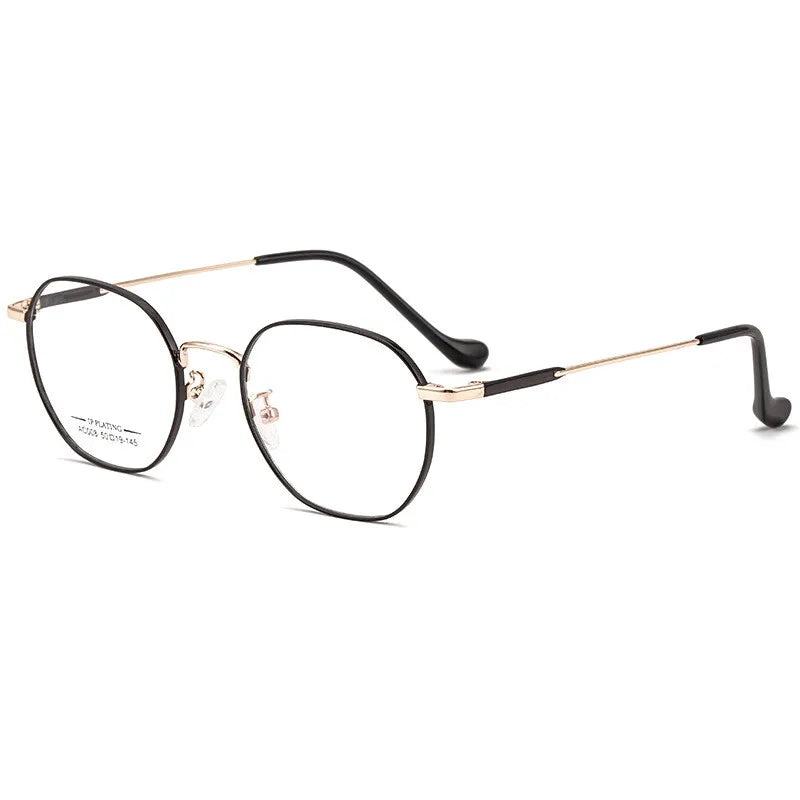 CCspace Women's Full Rim Round Alloy Reading Glasses 802708