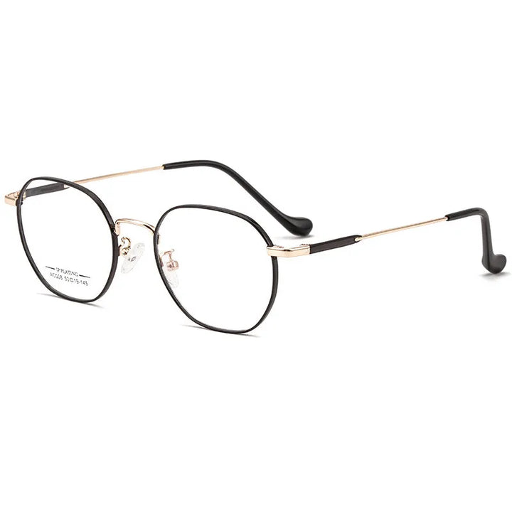 CCspace Women's Full Rim Round Alloy Reading Glasses 802708