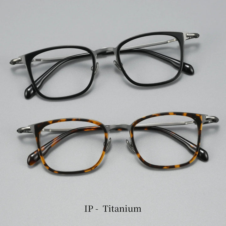 Bclear Unisex Full Rim Square Titanium Eyeglasses BSF-M80911S