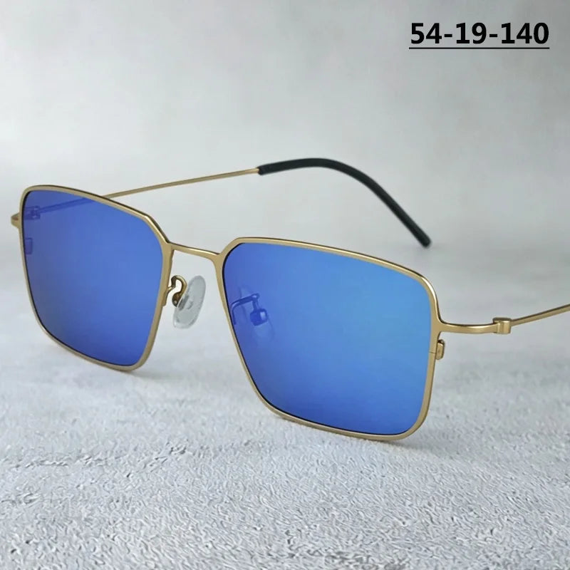 Bobbie Men Full Rim Square Titanium Polarized Sunglasses KMN502