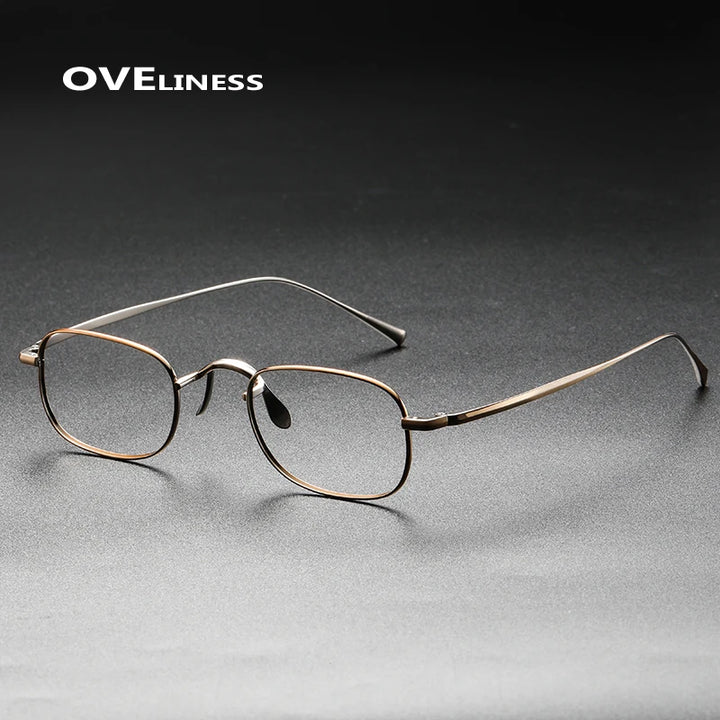 Oveliness Unisex Full Rim Square Oval Titanium Eyeglasses 369165