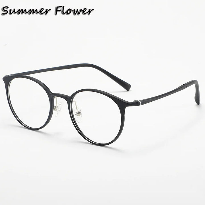 Summer Flower  Women's Full Rim Round Ultem Eyeglasses 11638