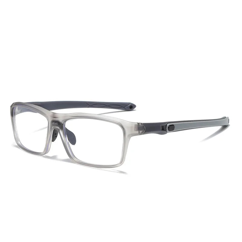 Zirosat Women's Full Rim Square Ultem Tr 90 Alloy Eyeglasses 81282