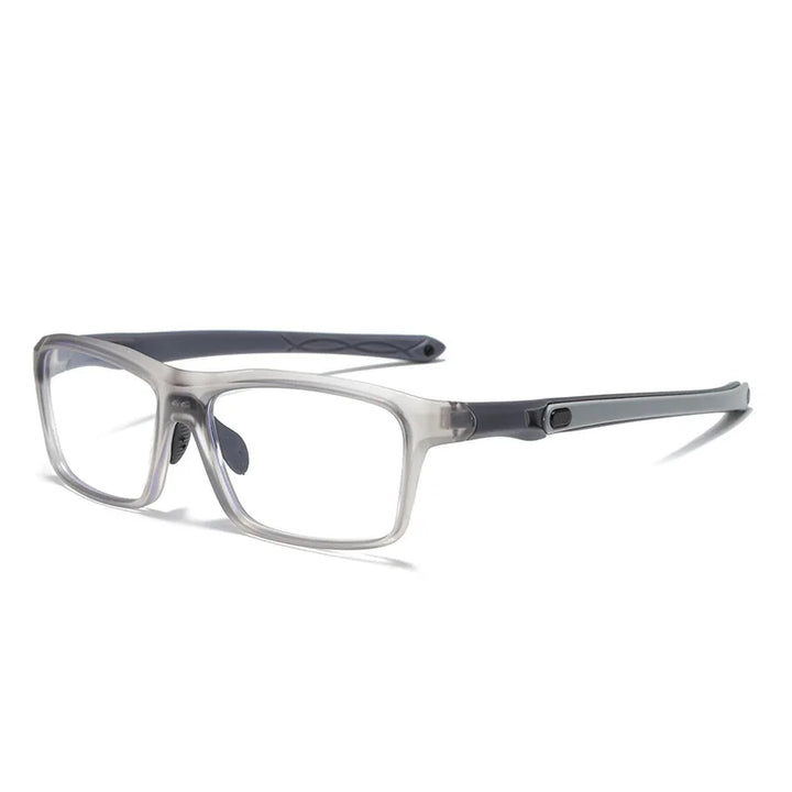 Zirosat Women's Full Rim Square Ultem Tr 90 Alloy Eyeglasses 81282