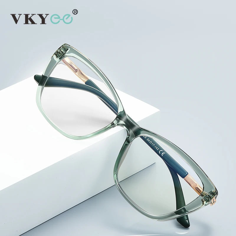 Vicky Women's Full Rim Cat Eye Tr 90 Titanium Reading Glasses 72233