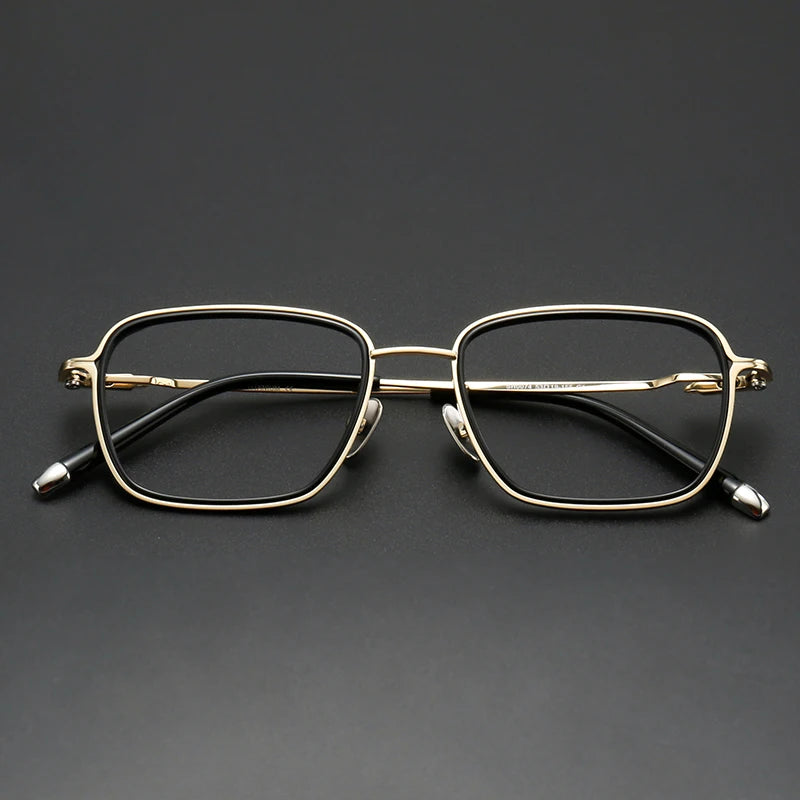 Muzz SH0074 men's square titanium acetate prescription eyeglasses — view 5