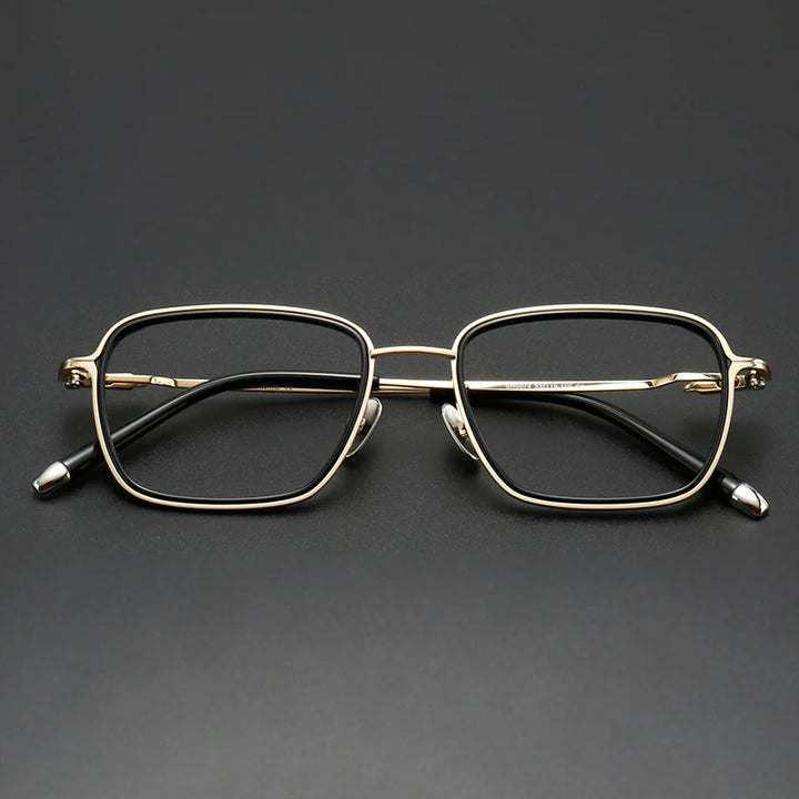 Muzz SH0074 men's square titanium acetate prescription eyeglasses — view 5