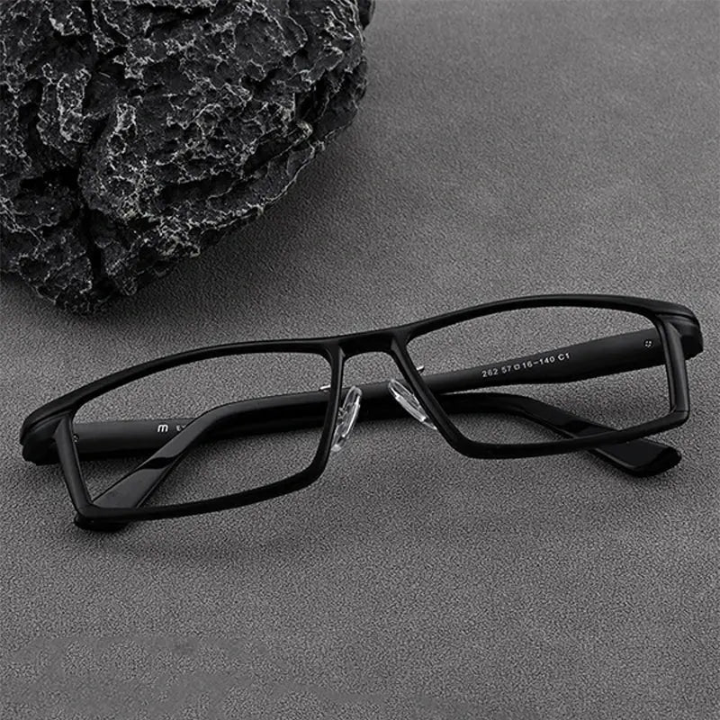 Hdcrafter Unisex Full Rim Rectangle Titanium Tr 90 Frames 262010 Hdcrafter Eyeglasses