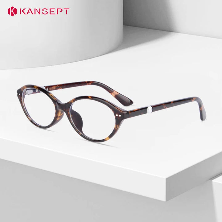 Kansept Women's Full Rim Oval Tr 90 Alloy Reading Glasses 77221