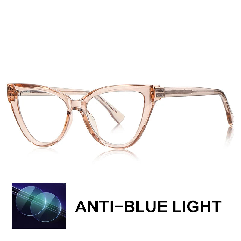 Gatenac Women's Full Rim Cat Eye Tr 90 Titanium Reading Glasses Gx2279