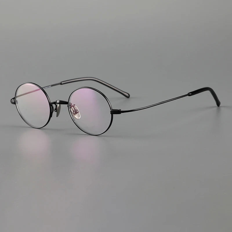 Muzz Women's Full Rim Small Square Round Titanium Eyeglasses 817503