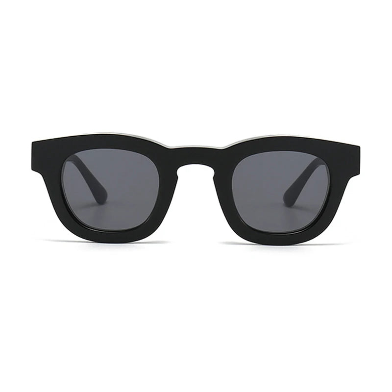 Black Mask Unisex Full Rim Cat Eye Acetate Sunglasses 393146 Full Rim Black Mask   
