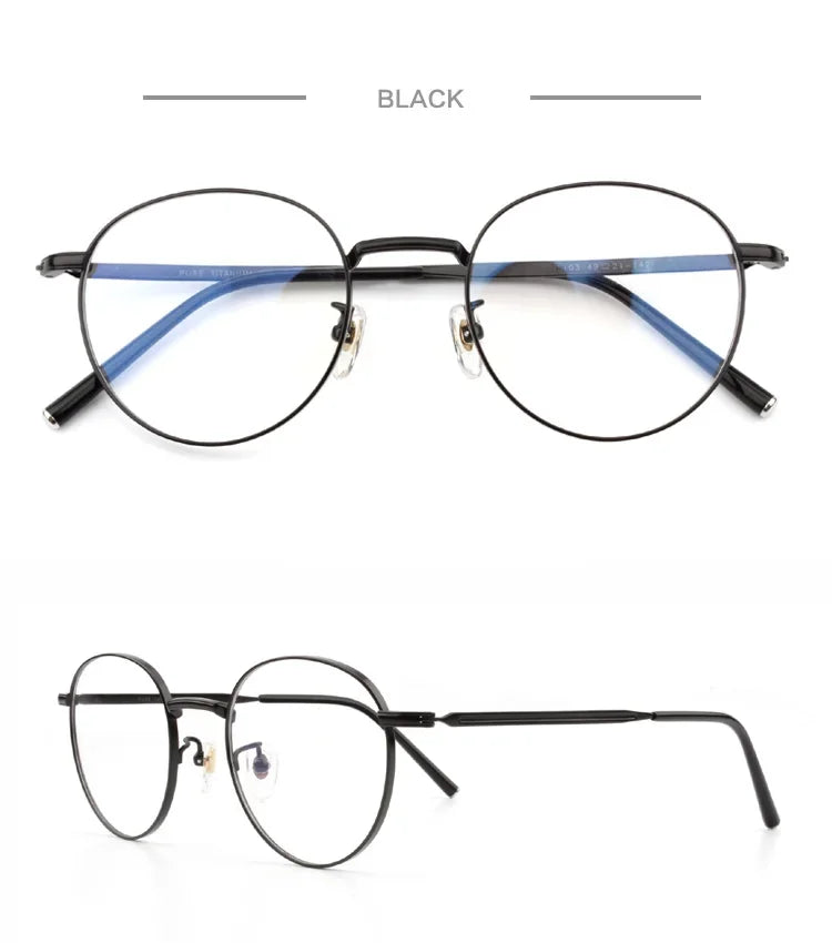 Aror Women's Full Rim Round Oval Titanium Eyeglasses 191103