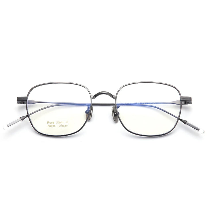 Muzz Women's Full Rim Square Titanium Eyeglasses 70705