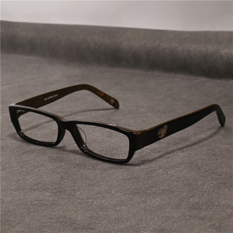Cubojue Unisex Full Rim Square Tr 90 Titanium Presbyopic Reading Glasses 80027p Reading Glasses Cubojue   