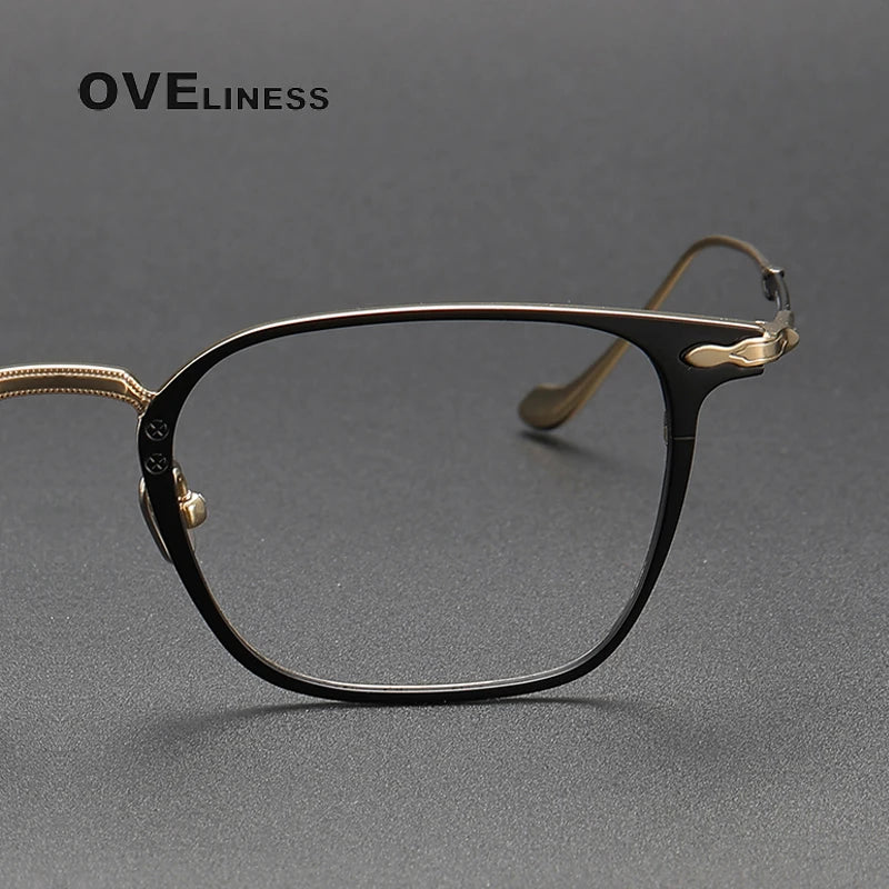 Oveliness Unisex Full Rim Square Titanium Eyeglasses  Om3135 Full Rim Oveliness   