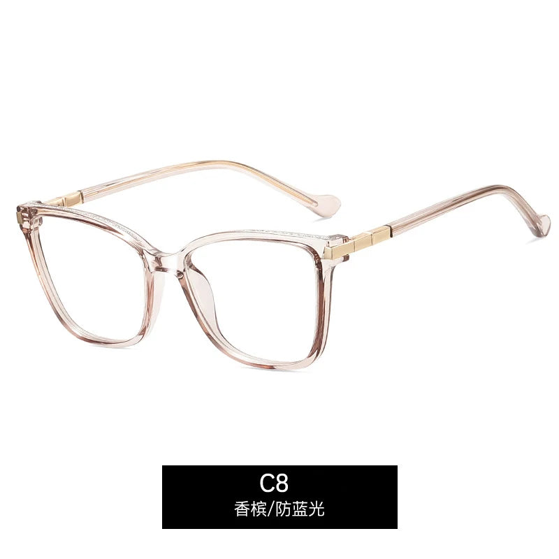 CCspace Women's  Full Rim Square Tr 90 Alloy Reading 312713