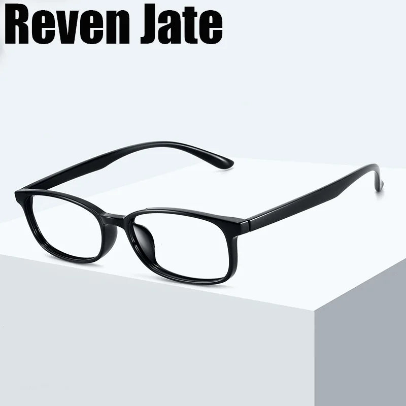 Reven Jate Unisex Small Full Rim Square Plastic Eyeglasses 1058 Full Rim Reven Jate   