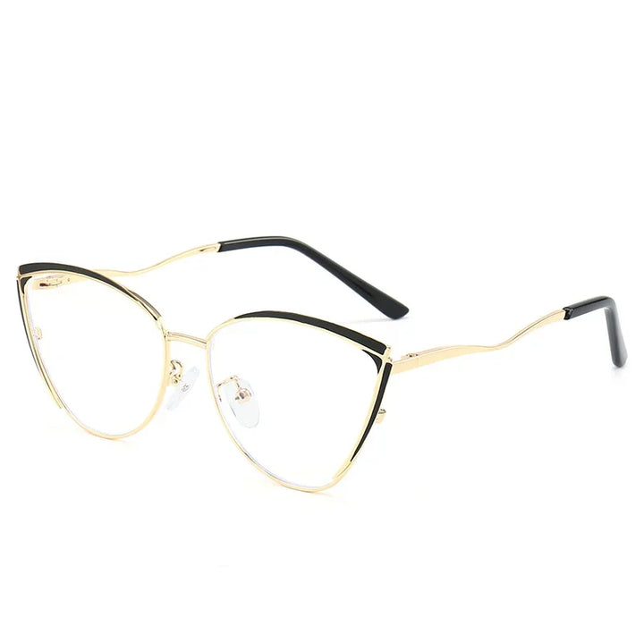 Aror Women's Full Rim Square Cat Eye Alloy Eyeglasses 49719 Full Rim Aror C5