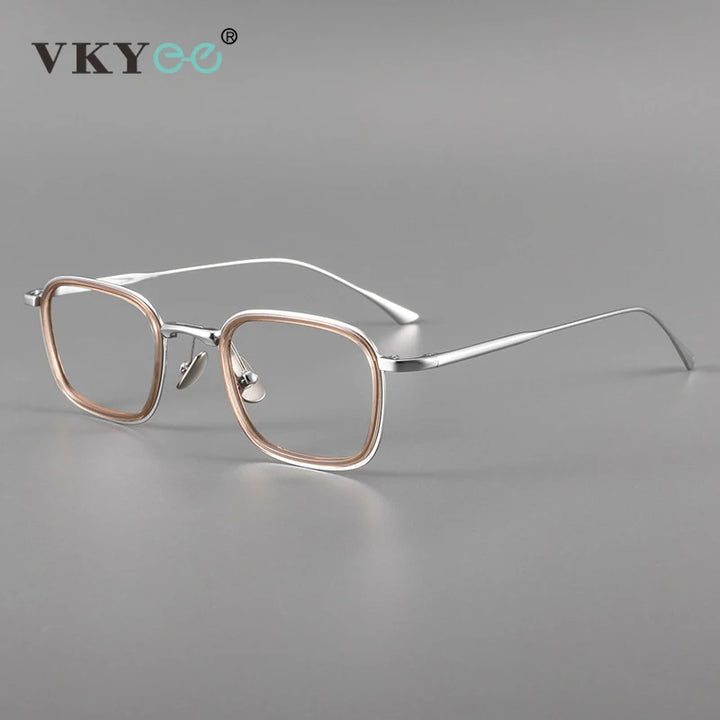 Vicky Unisex Full Rim Square Titanium Acetate Reading Glasses 19052 Reading Glasses Vicky   