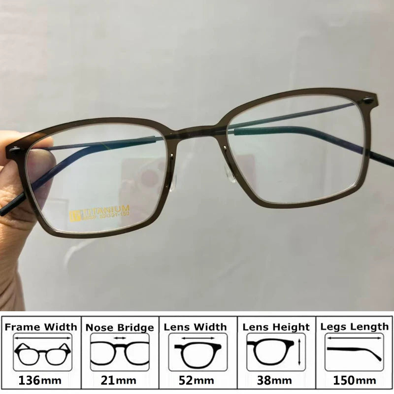 Bobbie Unisex Full Rim Square Acetate Eyeglasses 65-Series