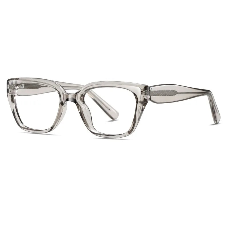 Yimaruili Women's Full Rim Square Cat Eye Tr 90 Alloy Eyeglasses 70314