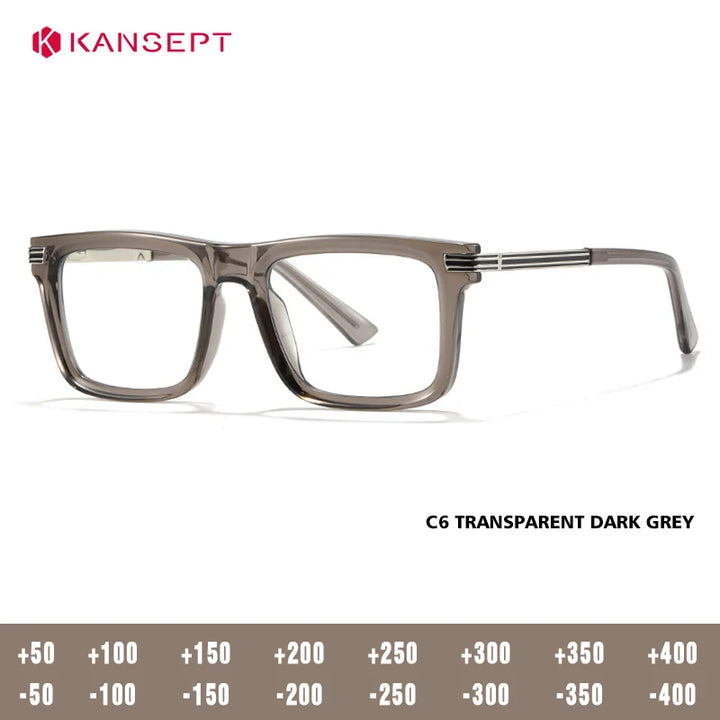 Kansept Women's Full Rim Square Tr 90 Alloy Reading Glasses 600234