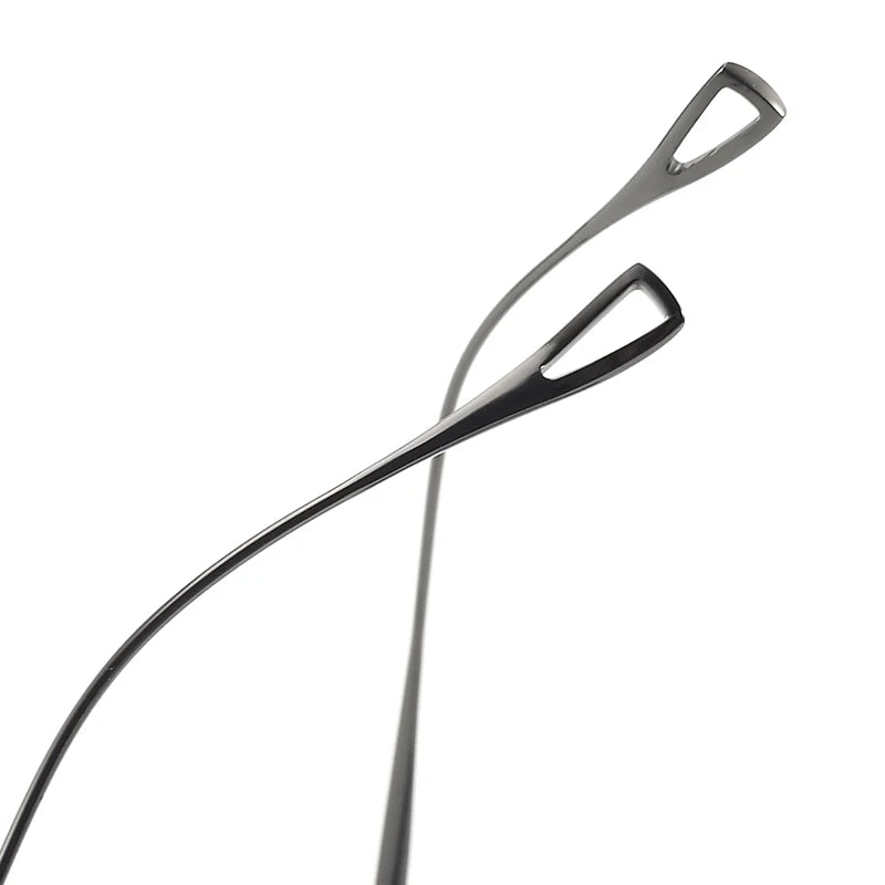 Muzz 1234 unisex oval pure titanium prescription eyeglasses — view 10