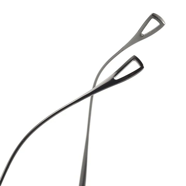 Muzz 1234 unisex oval pure titanium prescription eyeglasses — view 10
