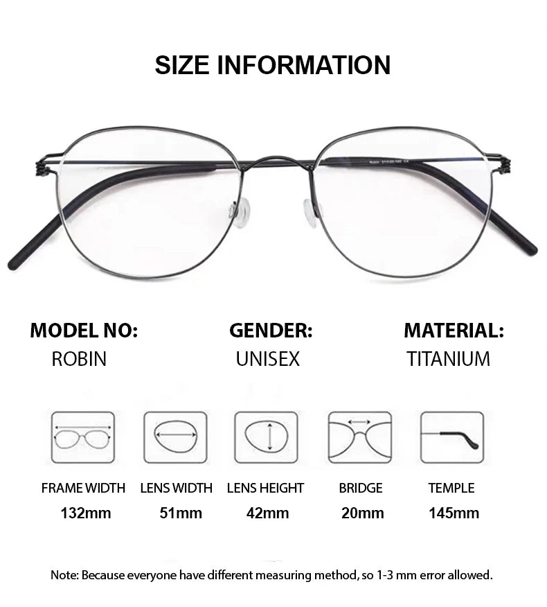 Summer Flower Women's Full Rim Oval Screwless Titanium Eyeglasses 842132 Full Rim Summer Flower