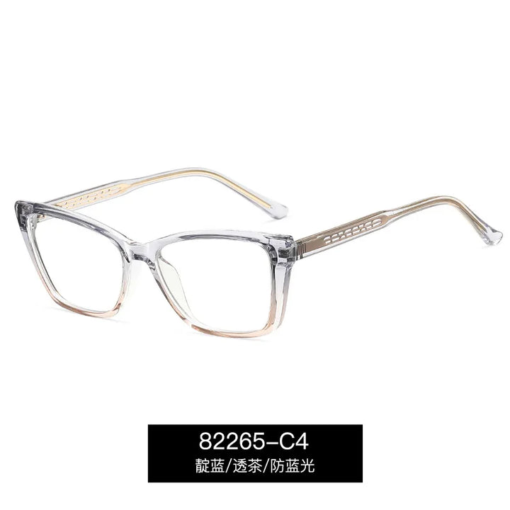 Reven Jate Women's Full Rim Square Tr 90 Alloy Eyeglasses 382265