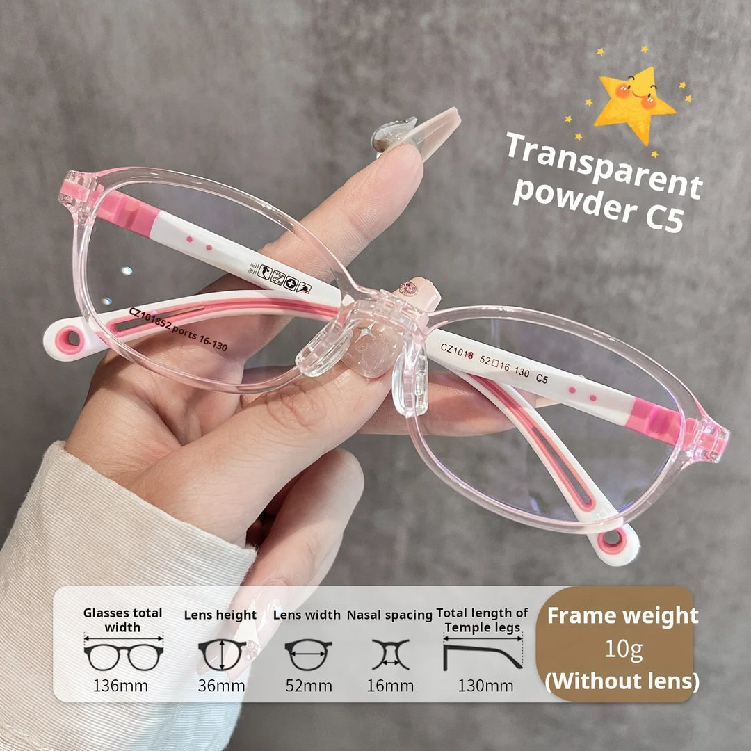 Xbora Unisex Youth's Full Rim Oval Square Tr 90 Eyeglasses 541018