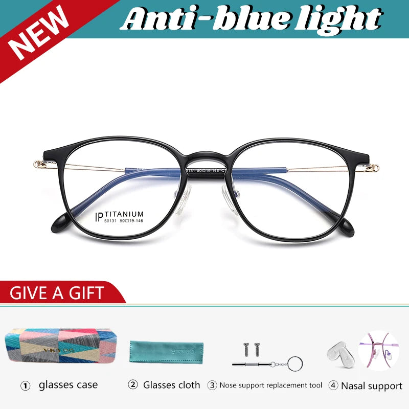 Vicky Women's Full Rim Oval Round Tr 90 Titanium Reading Glasses 50131