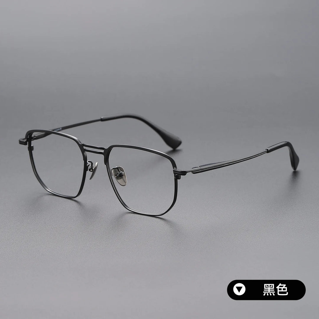 Bclear Unisex Full Rim Square Titanium Eyeglasses SM-DTX-153