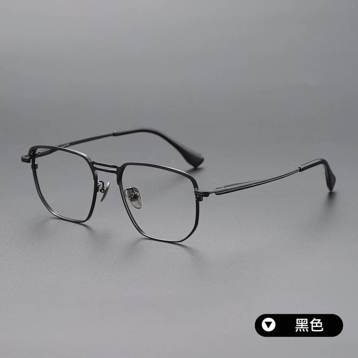 Bclear Unisex Full Rim Square Titanium Eyeglasses SM-DTX-153