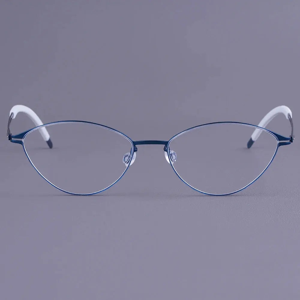 Bobbie 465951 Women’s Screwless Full Rim Oval Titanium Frames FuzWeb