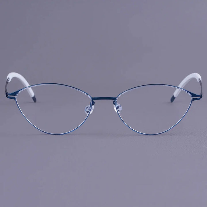 Bobbie 465951 Women’s Screwless Full Rim Oval Titanium Frames FuzWeb