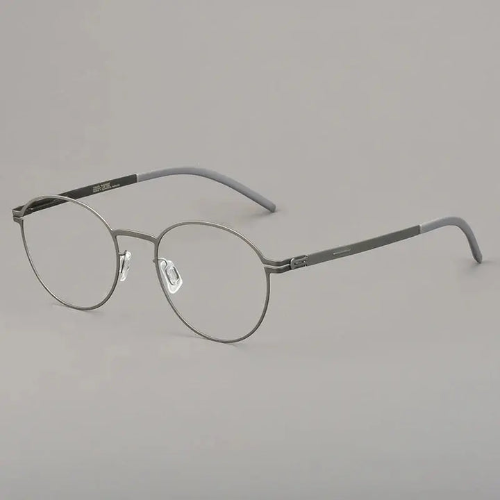 Bobbie 494420 Women’s 131mm  Full Rim Round Stainless Steel Frames FuzWeb
