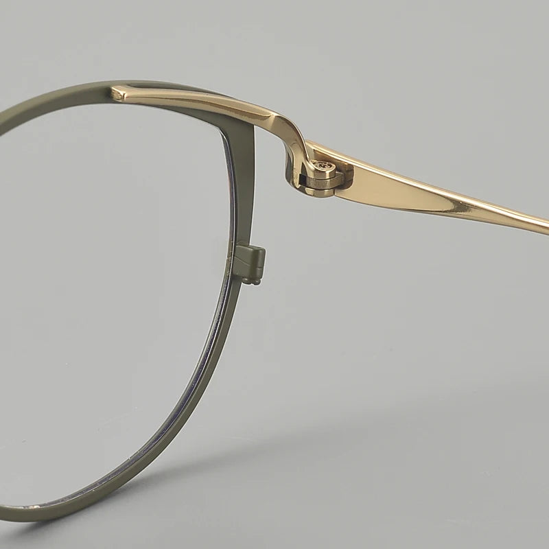 Muzz 030 women's cat eye IP titanium prescription eyeglasses — view 8