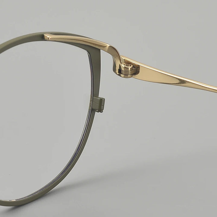 Muzz 030 women's cat eye IP titanium prescription eyeglasses — view 8
