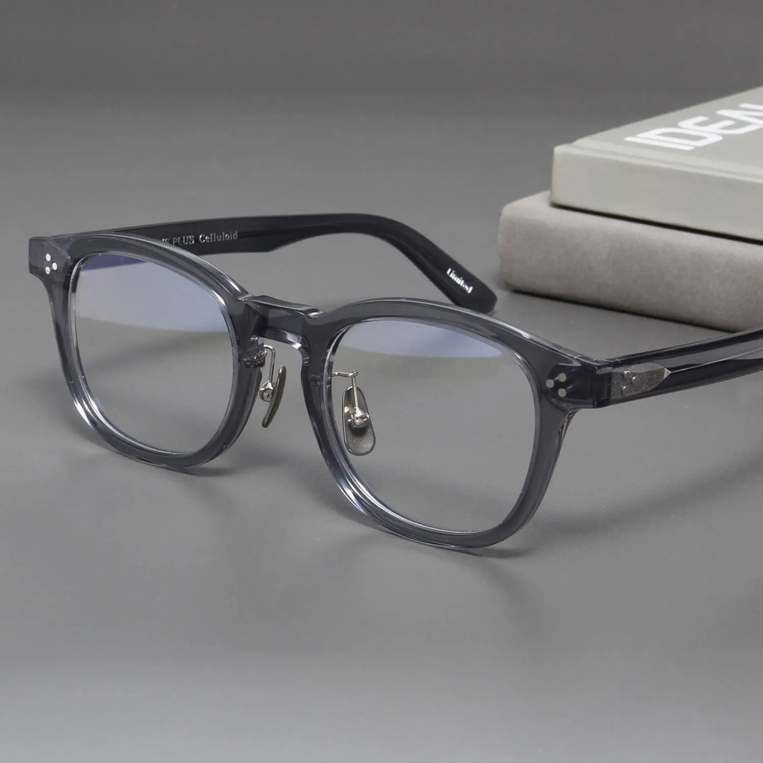Blackmask Unisex Full Rim Square Acetate Eyeglasses Fuz 12