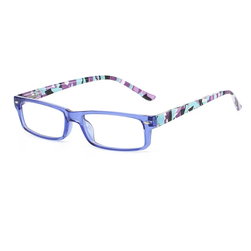 Kocolior Women's Full Rim Square Pc Alloy Photochromic Reading Glasses 525004